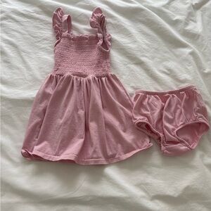 Ralph Lauren Pink Ruffled Kids Dress Set
